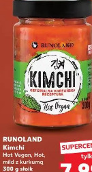 Runoland Kimchi Hot Vegan, Hot, mild z kurkumą