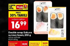 Double wrap Sakura surowy łosoś