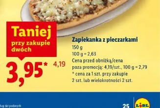 Zapiekanka z pieczarkami