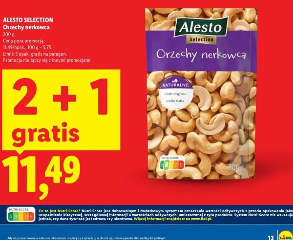 Alesto Selection Orzechy nerkowca