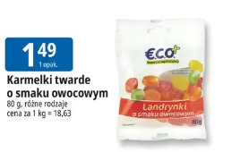Karmelki twarde o smaku owocowym ECO+