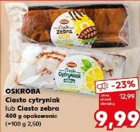 Oskroba Ciasto cytryniak lub Ciasto zebra