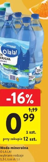 Woda mineralna O La La! wybrane rodzaje