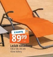 Leżak składany