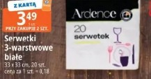 Serwetki 3-warstwowe białe Ardence