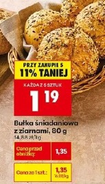 Bułka śniadaniowa z ziarnami