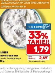 Lisner Filety śledziowe w sosie śmietanowym