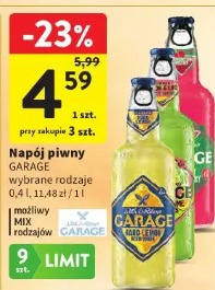 Napój piwny Garage wybrane rodzaje
