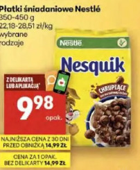 Płatki śniadaniowe Nestlé