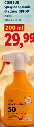 Cien Sun Spray do opalania dla dzieci SPF 50
