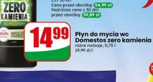 Płyn do mycia wc Domestos zero kamienia
