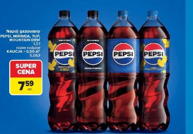 Napój gazowany Pepsi, Mirinda, 7up, Mountain Dew