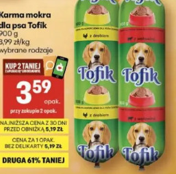 Karma mokra dla psa Tofik