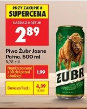 Piwo Żubr Jasne Pełne, 500 ml