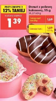 Donut z polewą kakaową