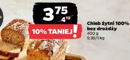 Chleb żytni 100% bez drożdży