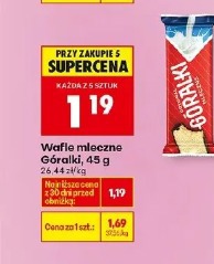 Wafle mleczne Góralki, 45 g
