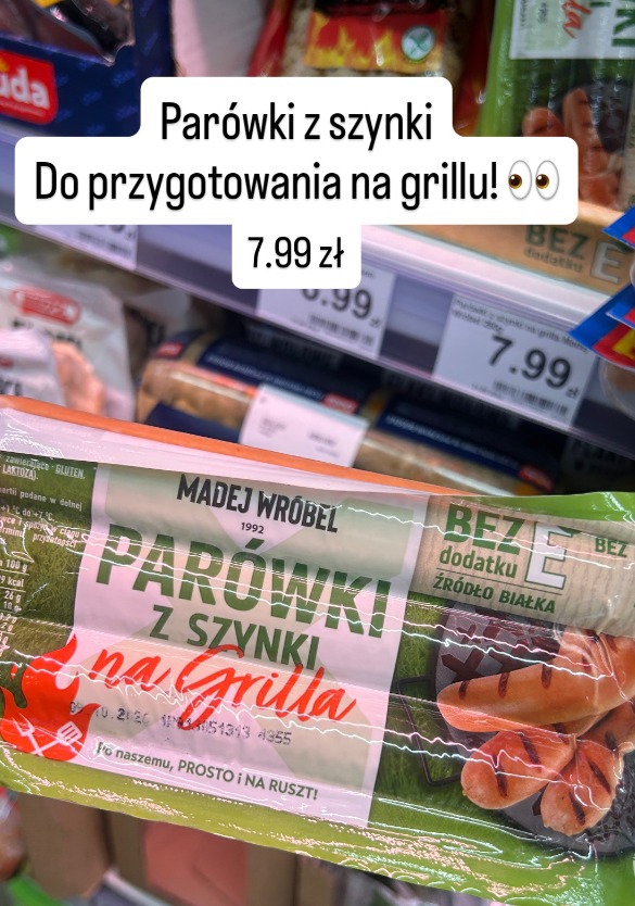 Parówki z szynki MADEJ WRÓBEL