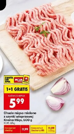 Chude mięso mielone z szynki wieprzowej Kraina Mięs