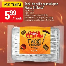 Tacki do grilla prostokątne Fiesta Grillesta