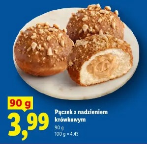 Pączek z nadzieniem krówkowym