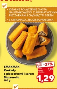 Smakmak Krokiety z pieczarkami i serem Mozzarella
