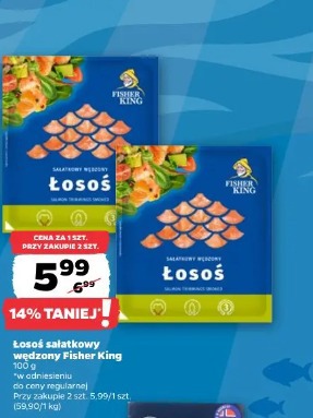 Łosoś sałatkowy wędzony Fisher King