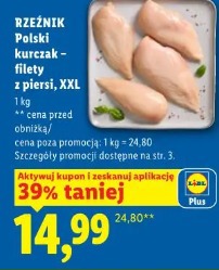 Rzeźnik Polski kurczak filety z piersi XXL