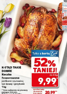 K-Stąd Takie Dobre Kaczka faszerowana jabłkami i żurawiną lub kaszą i grzybami