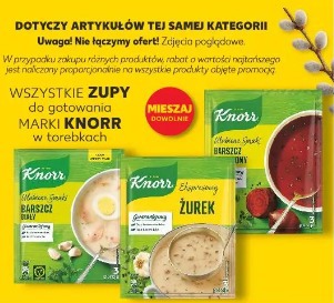 Wszystkie zupy do gotowania marki Knorr w torebkach