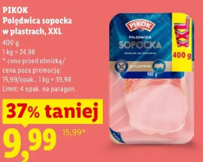Pikok polędwica sopocka w plastrach, XXL