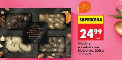 Migdały w czekoladzie Biedronka