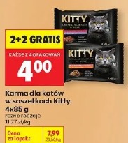 Kitty karma dla kotów w saszetkach, 4x85 g