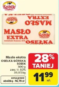 Masło ekstra OSEŁKA GÓRSKA SOBIK