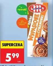 Mleko UHT o smaku cynamonki Wypasione