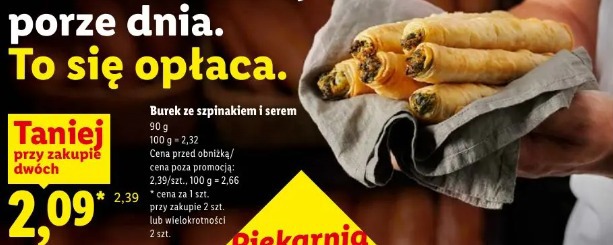 Burek ze szpinakiem i serem
