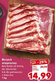 Boczek wieprzowy bez kości, ze skórą, do pieczenia lub do gotowania z kapustą