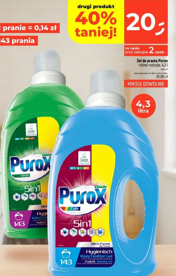 Żel do prania Purox