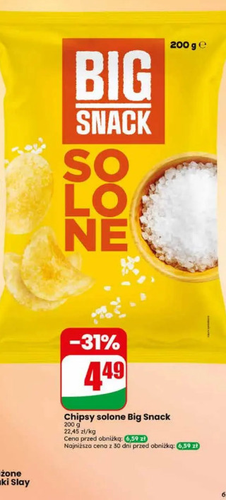 Chipsy solone Big Snack
