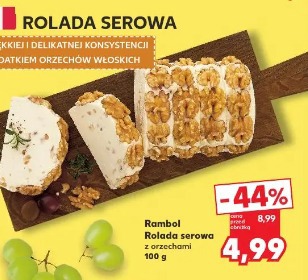 Rambol rolada serowa z orzechami