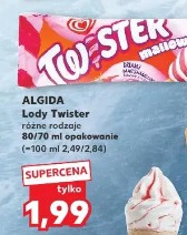 Algida Lody Twister różne rodzaje