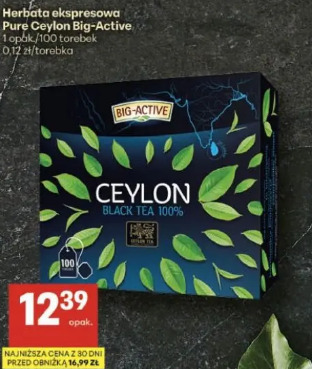 Herbata ekspresowa Pure Ceylon Big-Active