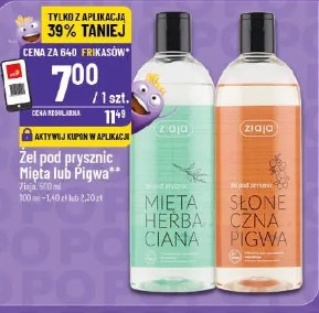 Żel pod prysznic Mięta lub Pigwa Ziaja