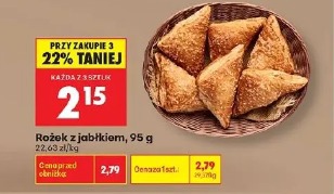 Rożek z jabłkiem