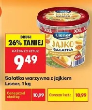 Sałatka warzywna z jajkiem Lisner, 1 kg