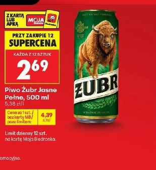Piwo Żubr Jasne Pełne