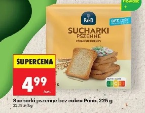 Pano sucharki pszenne bez cukru