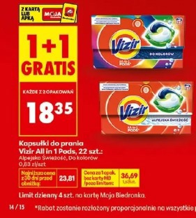 Kapsułki do prania Vizir All in 1 Pods