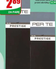 Skarpety męskie garniturowe czarne Prestige