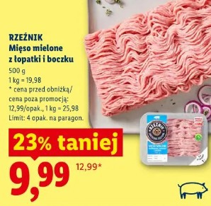 Rzeźnik Mięso mielone z łopatki i boczku